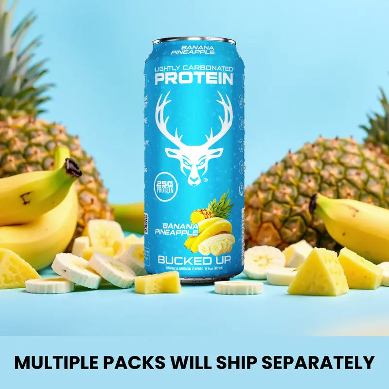 Bucked Up Protein Soda: The Zero Sugar, 100-Calorie Soda Alternative with Isolate Power ｜ 1 Case (12 Cans)｜