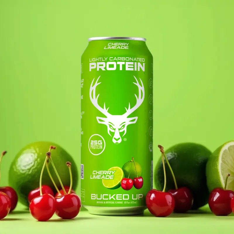 Bucked Up Protein Soda: The Zero Sugar, 100-Calorie Soda Alternative with Isolate Power ｜ 1 Case (12 Cans)｜