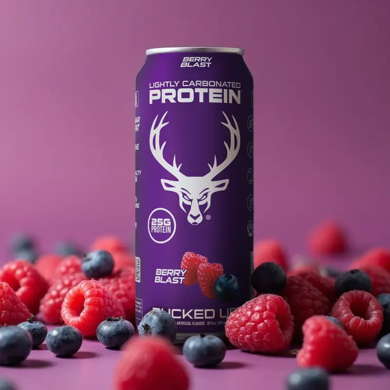 Bucked Up Protein Soda: The Zero Sugar, 100-Calorie Soda Alternative with Isolate Power ｜ 1 Case (12 Cans)｜