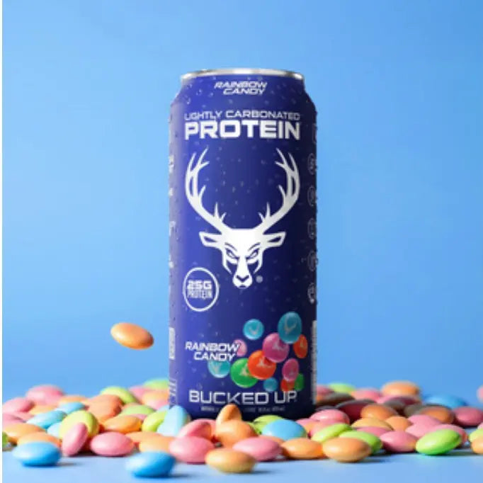 Bucked Up Protein Soda: The Zero Sugar, 100-Calorie Soda Alternative with Isolate Power ｜ 1 Case (12 Cans)｜